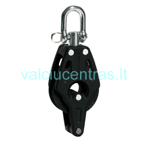 LEWMAR viengubas blokas su kilpa ir šekeliu 40mm LEWMAR viengubas blokas su kilpa ir šekeliu 40mm